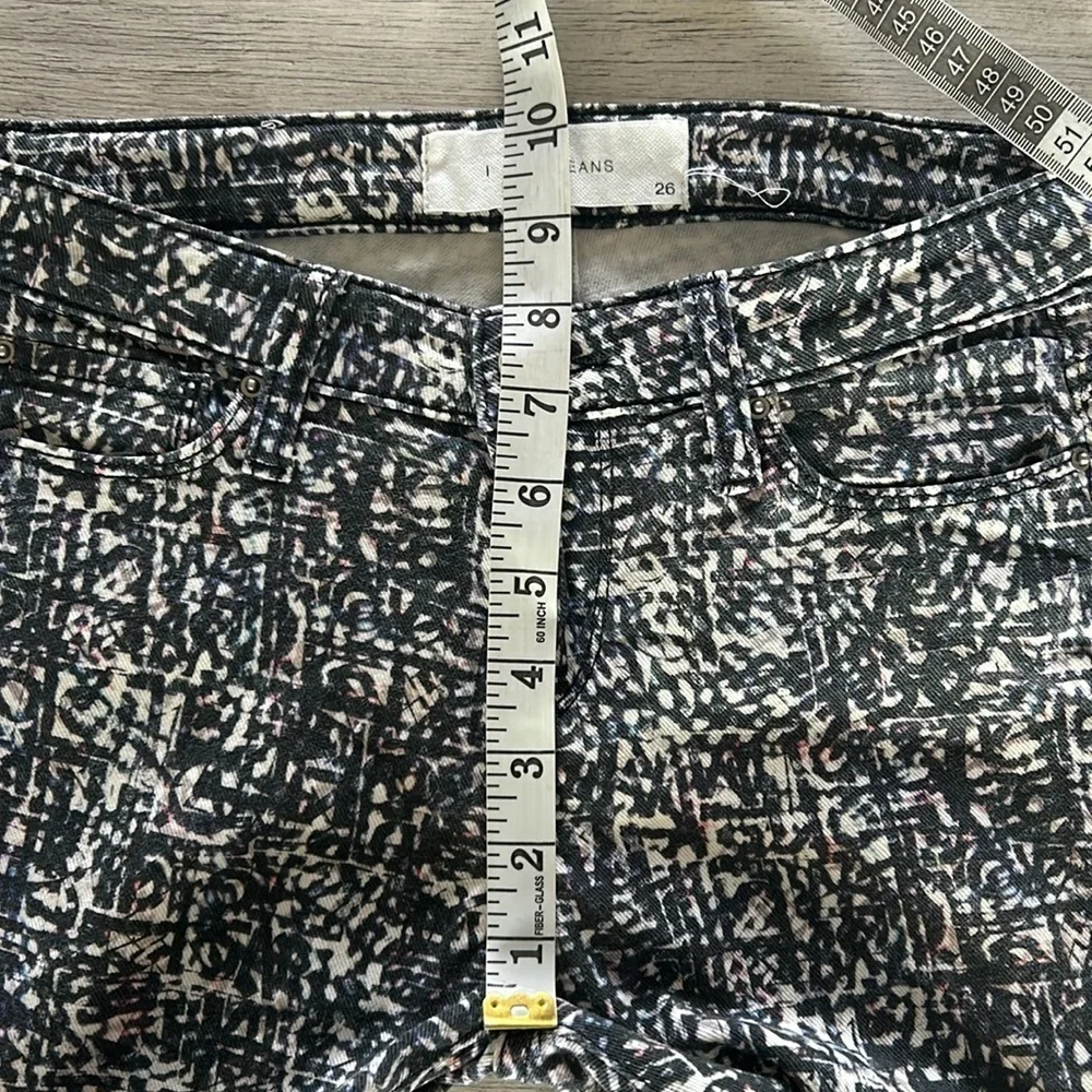IRO Abril Print slim skinny Jeans denim intermix size 26